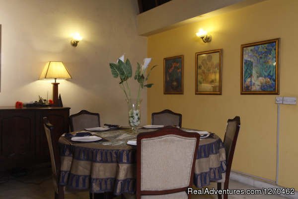 Dining Area. | Bed and Breakfast Delhi | BnB | Image #13/21 | 