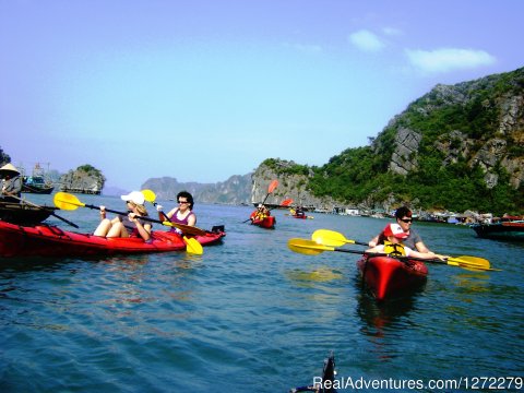 Halong bay of Vietnam-Kayaking