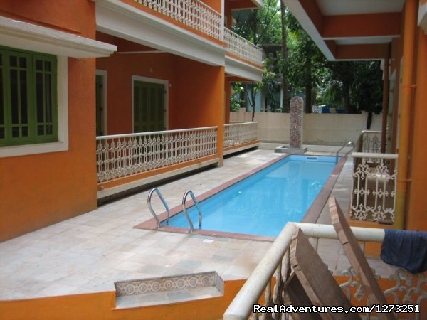 Exterior Pool | fully furnished apartment in North Goa, Calangute | Image #3/3 | 