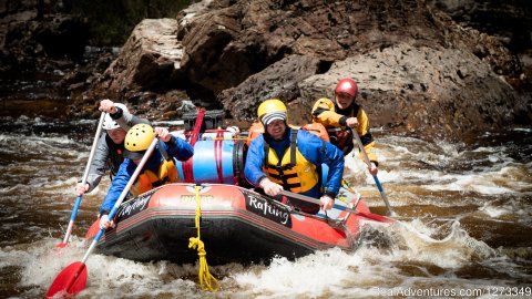 White water rafting on the Franklin River