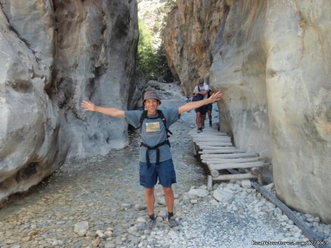 into the Samaria canyon
