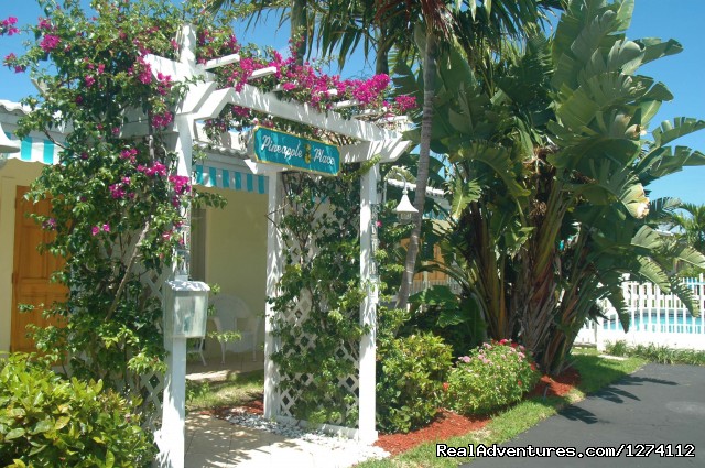 Pineapple Place - South Florida great getaway Pineapple lovely entry