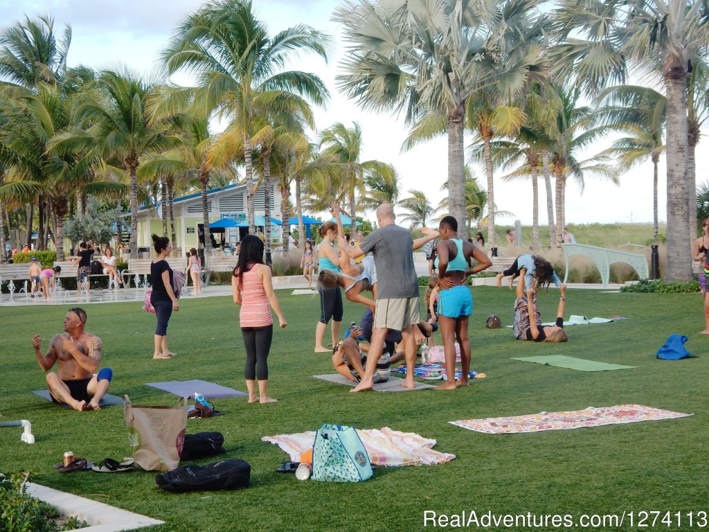 Yoga every morning on the new beachfront | Yacht and Beach Club - Waterfront Condo | Image #24/25 | 