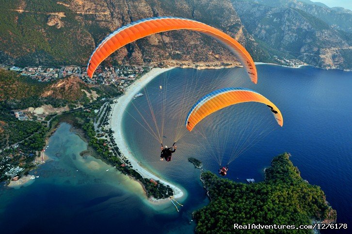 Paragliding in Fethiye's Blue Lagoon (Oludeniz) | Private Blue Cruises in Turkey Greece Croatia | Marmaris, Turkey | Cruises | Image #1/26 | 