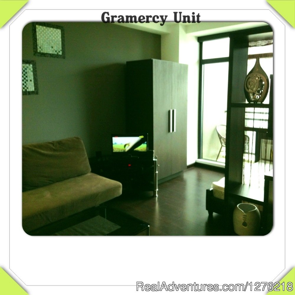 Livingroom area | Condo For Rent, Gramercy in Century City, Makati | Image #4/21 | 
