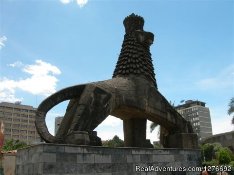 Lion Of Judah Monument In Addis Ababa