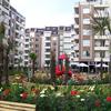 Burgas Apartment in gated community/ walk to beach The courtyard and garden