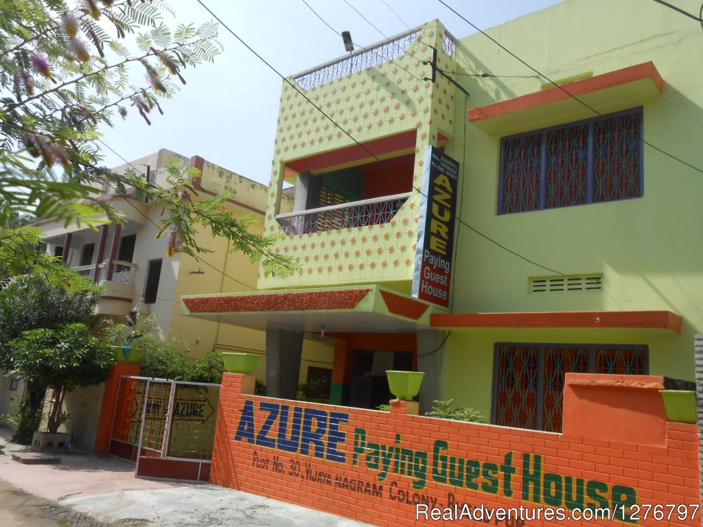 Azure Guest House, Exterior | Guest House, Hotel, Hostel, Lodge | Varanasi, India | Youth Hostels | Image #1/5 | 