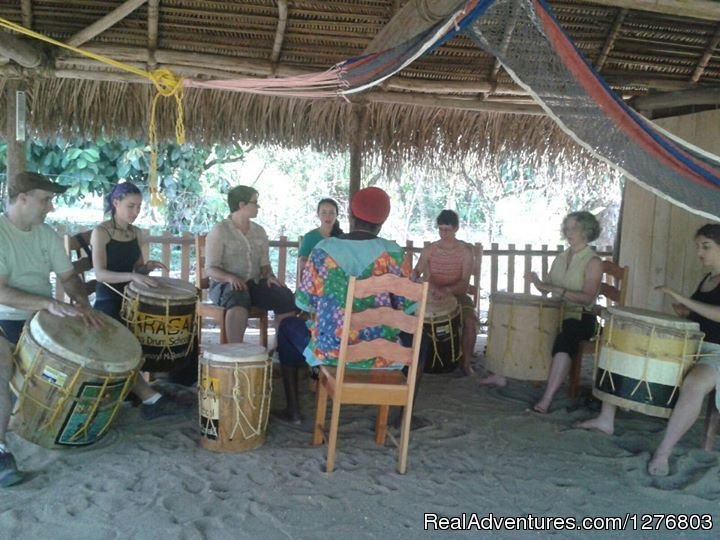 A group drumming lesson | Authentic Garifuna Culture at Warasa Drum School | Image #4/6 | 