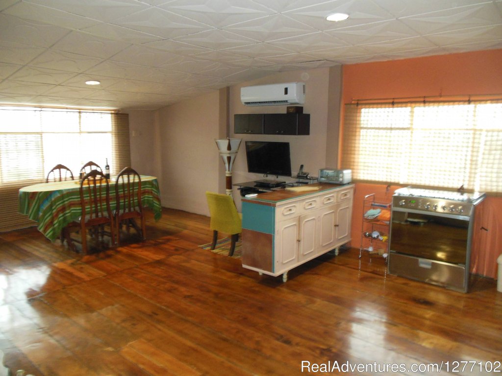Great Room, Kitchen, Computer Station, & Dinning. | Bungalow by the Sea 'No Longer for Rent.' | Image #12/26 | 