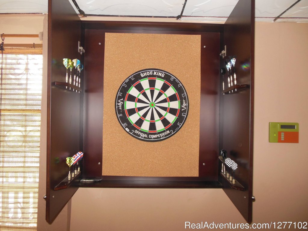 The cool Dart Board upstairs. | Bungalow by the Sea 'No Longer for Rent.' | Image #15/26 | 