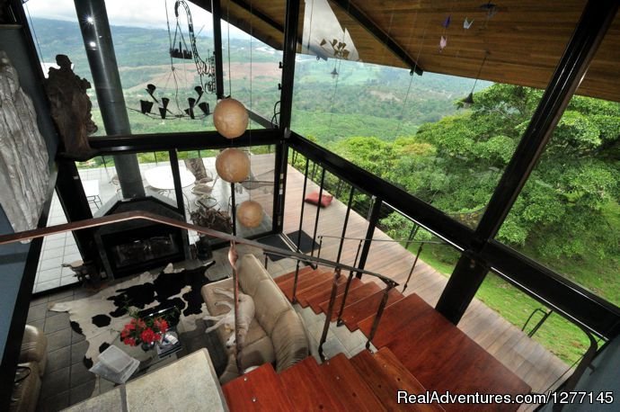 From upstairs, view of the valley | Volare-In the heart of adventure in Costa Rica | Image #3/24 | 