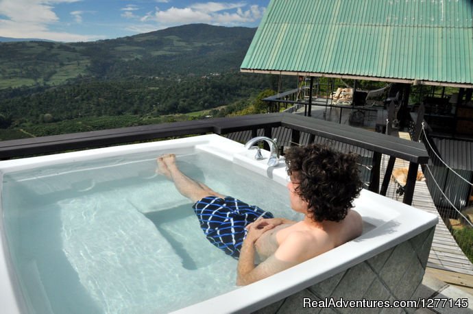 The hot tub - well, the big bathtub | Volare-In the heart of adventure in Costa Rica | Image #2/24 | 