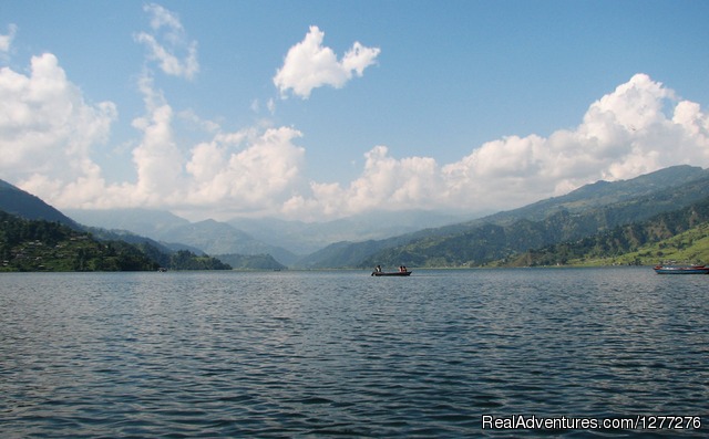 Scenic Pokhara Sightseeing Tour with Well Nepal. Beautiful Phewa Lake view