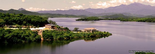 Bass fishing El Palmar lake huites Photo