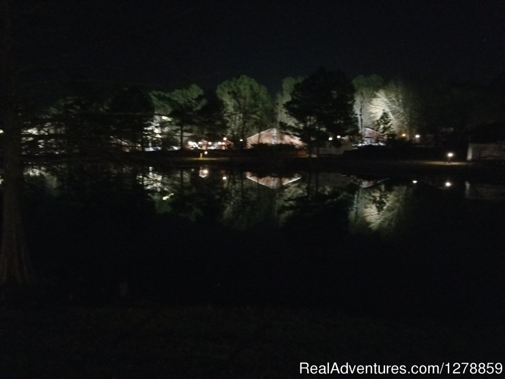 Beautiful Night Photo of reflection in pond | Magnolia RV Park, LLC | Image #3/13 | 