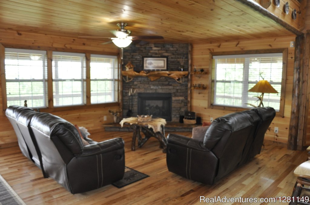 Blue View Mountain Vacation Cabin Rental Murphy, Nc | Luxury Dog-friendly Cabins W/ Fence-in & Hot-tub | Image #3/7 | 