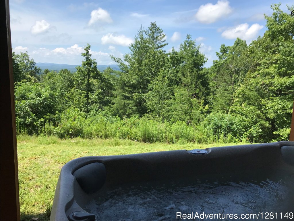 Blue View Mountain Vacation Cabin Rental Murphy, NC | Luxury Dog-friendly Cabins W/ Fence-in & Hot-tub | Image #7/7 | 