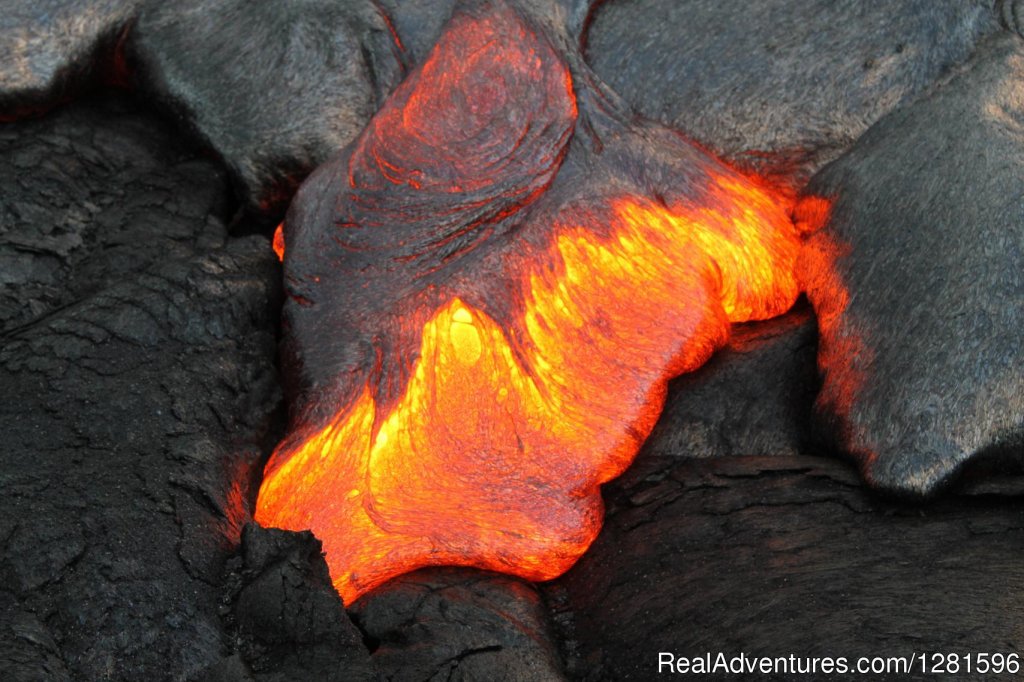 Flowing Lava in Hawaii | Hike to Active Lava Flows | Volcano, Hawaii  | Hiking & Trekking | Image #1/5 | 