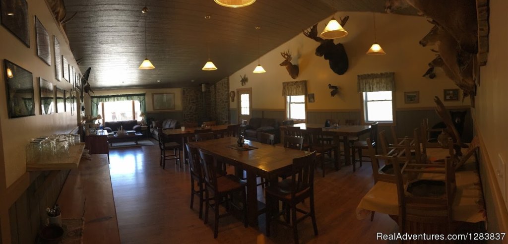 Another View Of The Dining Area Looking Into The Sitting Are | Allagash Guide Service | Image #2/4 | 