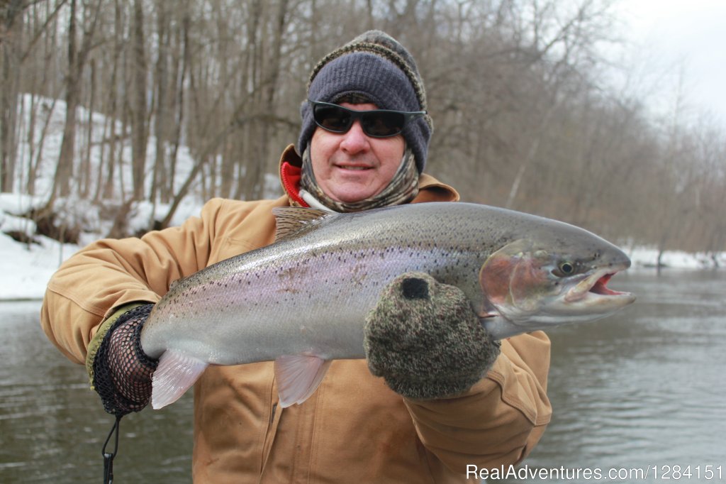 Muskegon River Steelhead Fishing | Michigan Fly Fishing Ventures | Newaygo, Michigan  | Fishing Trips | Image #1/4 | 