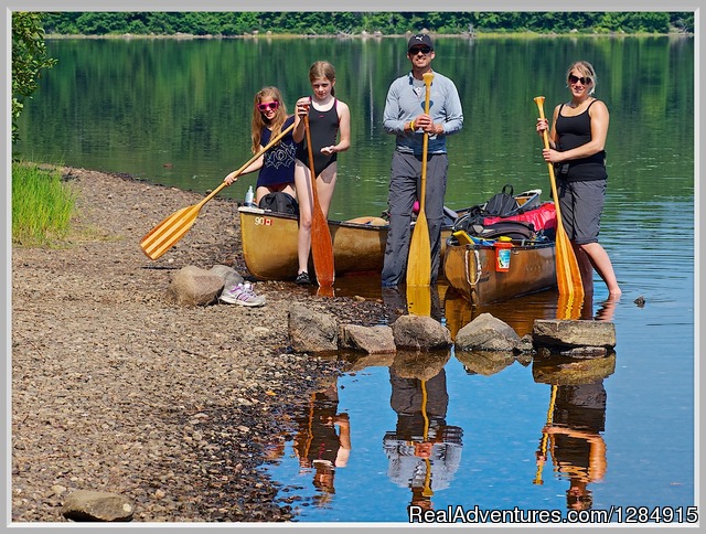 Guided Canoe & Kayak Tours into Algonquin Park Guests from England paddle Algonquin Park