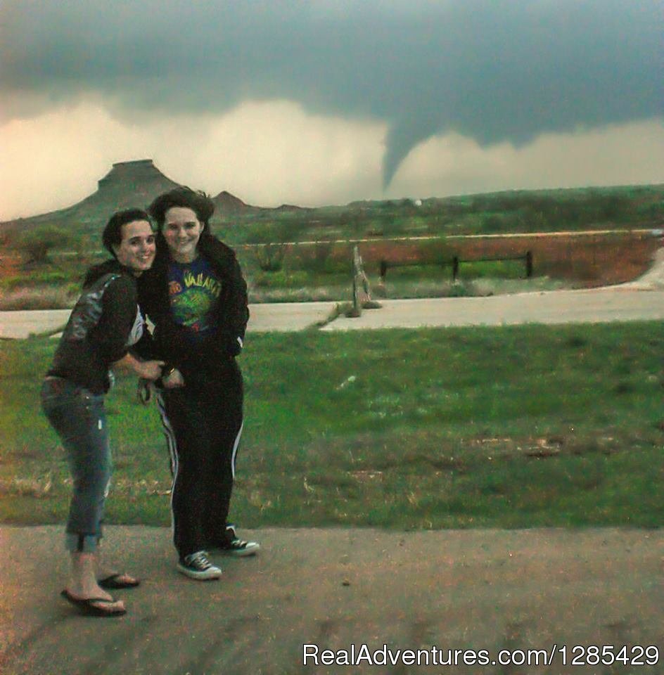 Sisters experiencing the thrill | Tornadic Expeditions Storm Chasing Tours | Image #3/4 | 