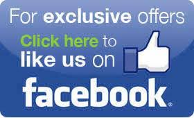 Like us on Facebook for exclusive deals