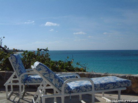 View from central patio | Heron Hill House Gorgeous Beachfront Villa | Image #4/22 | 