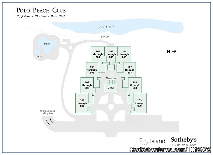 Unit placements | Polo Beach 2-4 Bd beachfront-Wailea, Makena, Maui | Image #18/19 | 