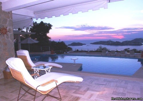Admire the most incredible sunset from your onw terrace! | Acapulco Luxury Villa Rentals | Image #8/11 | 