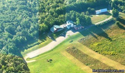 Aerial view of the Inn and surrounding countryside.  | Maple Hill Farm | Katahdin/Moosehead, Maine  | Hotels & Resorts | Image #1/1 | 