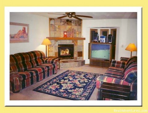 Living Room Big Screen TV | Steamboat Springs, The Bettger Home | Image #4/4 | 