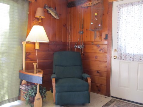 Rocking Chair with Reading Lamp | A Wilderness Haven Resort | Image #13/16 | 