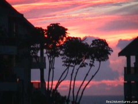 Sunset at The Cliff's | Cliff's Honeymoon Condo Princeville, Kauai, Hawaii | Image #2/23 | 