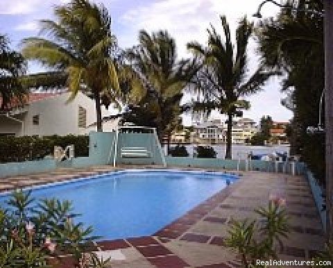 Pool view. | Aqualife Waterfront Resort | Spanish Water, Curacao | Vacation Rentals | Image #1/4 | 