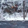 Jasmer's Mt. Rainier Cabins & Fireplace Rooms Big Creek Cabin in Winter