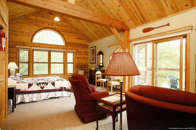 Sinny Rock Bed and Breakfast, cathhedral ceiling bedrooms | Sunny Rock Bed & Breakfast Haliburton Highlands ON | Image #16/23 | 