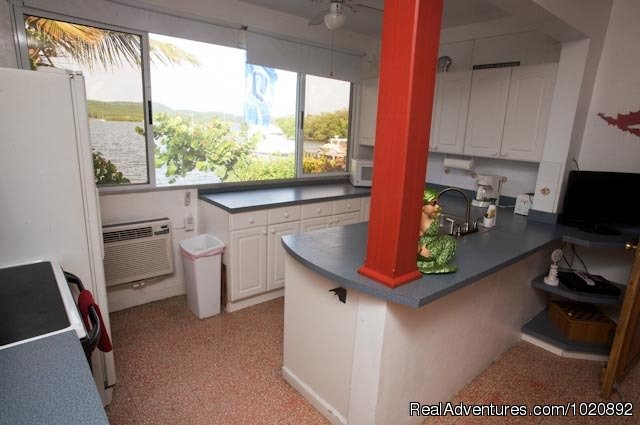 Grande Kitchen | Casa Ensenada Waterfront  Guesthouse, Culebra, PR | Image #10/23 | 