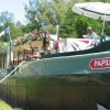 Barge Vacations  Moored for an excursion