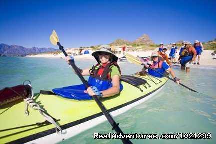 Happy Kayakers in sunny Baja! | Sea Kayak Vacations & Whale Adventures in Baja/BC | Image #6/25 | 