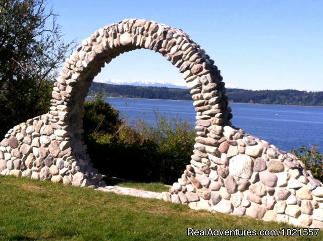 Our Moongate...picture perfect for your wedding | Camano Island Waterfront Inn | Image #3/25 | 
