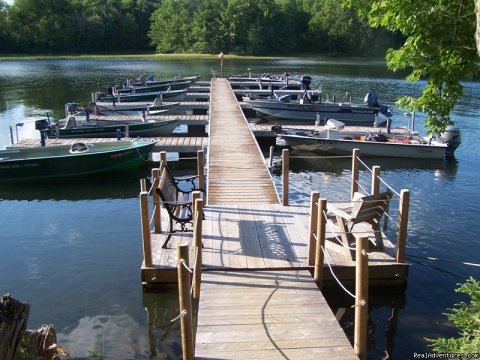 Boat Dock | Lakeside Getaway in Maine | Belgrade, Maine  | Hotels & Resorts | Image #1/13 | 