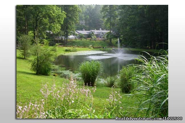 View of Inn from Trout pond | Blue Boar Retreat (formerly Blue Boar Inn) | Robbinsville, North Carolina  | Vacation Rentals | Image #1/13 | 