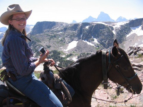 High up in the lonesome. | Horseback riding in the Tetons & Yellowstone Park | Image #6/15 | 