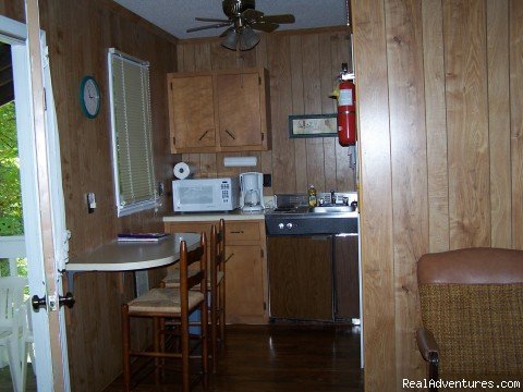 Cabin Kitchenette | Relaxing Mountain Get-A-Way at Mountain View Lodge | Image #6/10 | 
