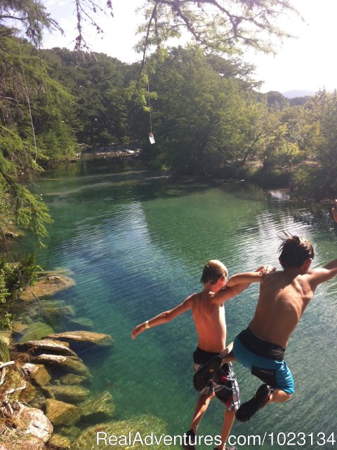 Bluff jumping at the River Terrace Property