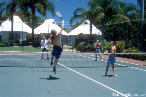 Tennis Court Shot | Kellys Beach Resort- Naturally the place to stay | Image #3/8 | 