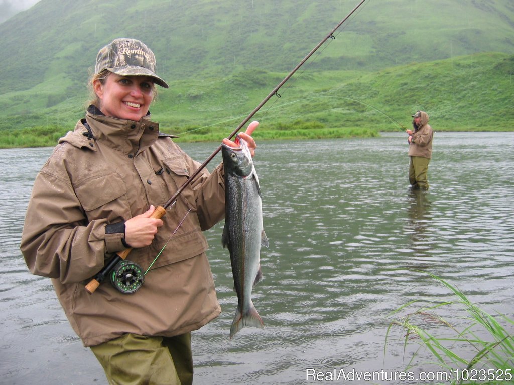 Fishing Sockeye Salmon @ Frazer | Alaska's Kodiak Wilderness Sport Fishing | Image #3/11 | 