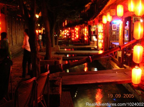 Lijiang China at Night